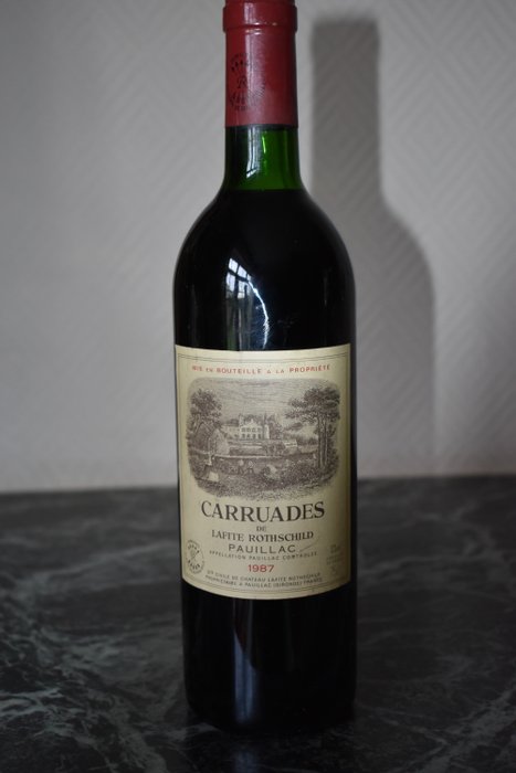 1987 Carruades de Lafite, 2nd wine of Chateau Lafite Rothschild - Pauillac - 1 Bottle (0.75L)