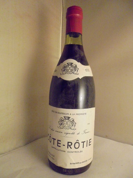 1976 L.F de Vallouit, Cote Rotie - Rhône - 1 Sticlă (0,73 L)