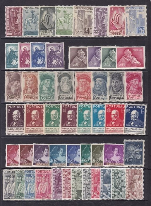 Portugal 1940/1957 - Komplet serie kollektion