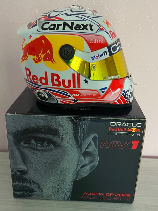 Red Bull Racing - GP U.S.A. - Max Verstappen - 2022 - 1/2比例頭盔 