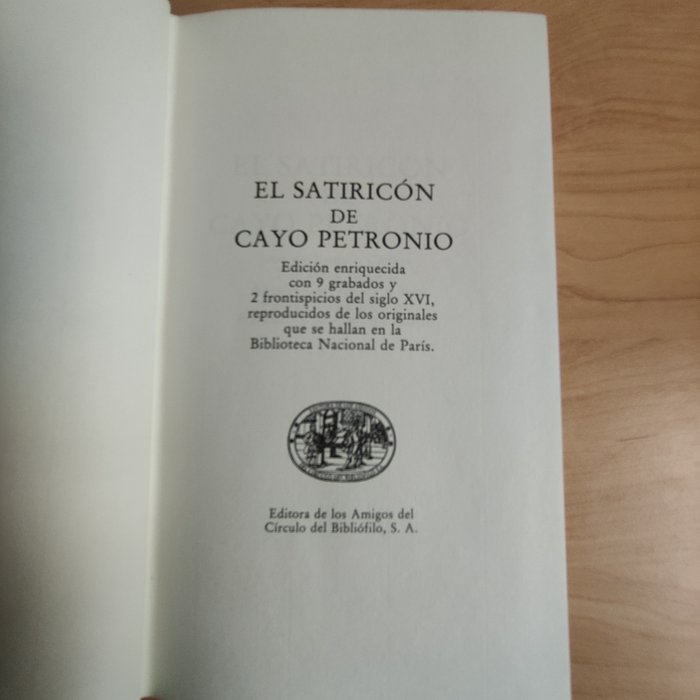 Cayo Petronio - El Satiricon - 1979