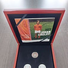 Nederland. Zilveren kleurenset 2017 Johan Cruijff in originele verpakking