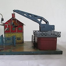 Märklin  – Blikken speelgoed Kolen en wateroverslag spoor 0 – 1940-1950 – Duitsland