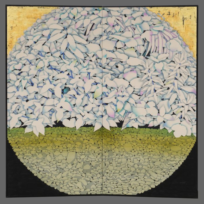 Byōbu屏風 - 木, 漆, 紡織品 - 日本