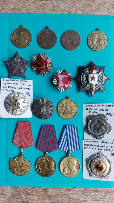 南斯拉夫 - 獎牌 - Orders and Medals of Servia and Socialist Yugoslavia