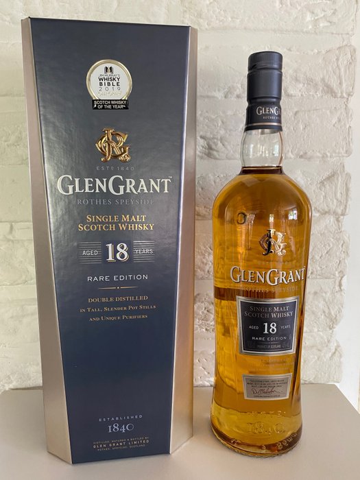 Glen Grant 18 years old - Rare Edition - Original bottling  - 1,0 litros 