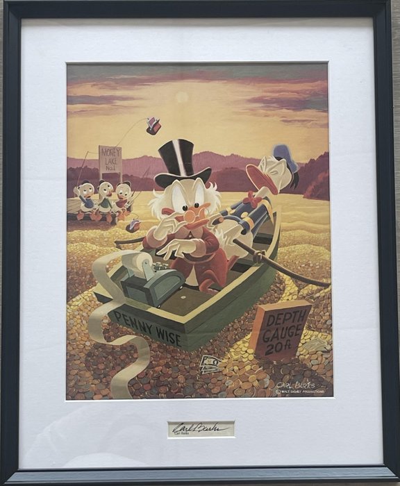 Carl Barks - Only a Poor Old Man - beautiful print with original signature insert