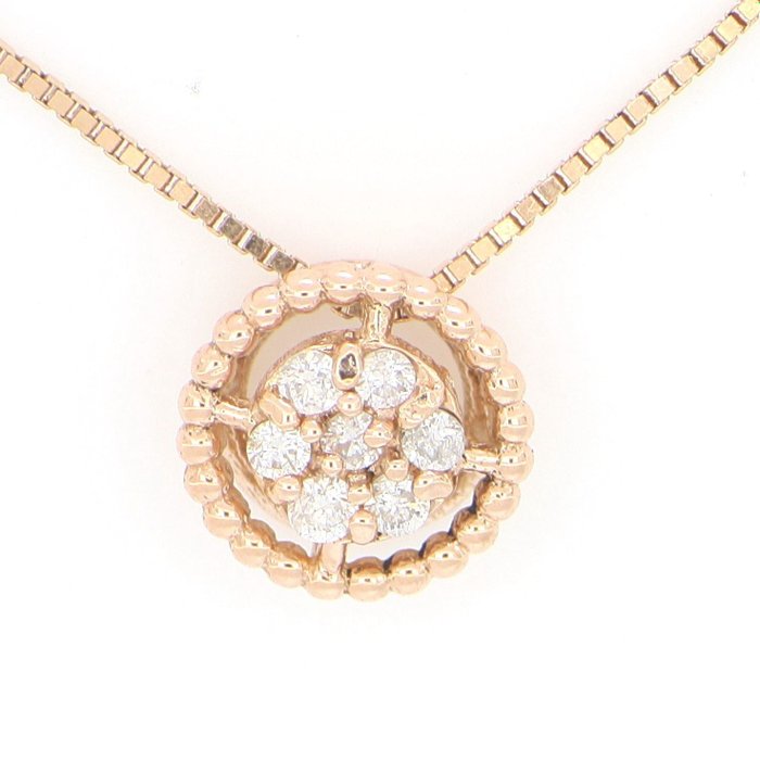 Sin Precio de Reserva - Collar - 18 quilates Oro rosa, NUEVO -  0.07 tw. Diamante  (Natural) 