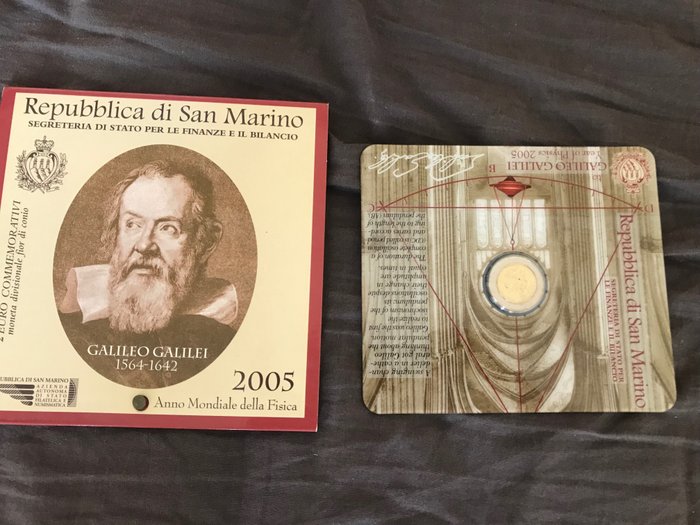 San Marino. 2 Euro 2005 "Galileo Galilei"  (Fără preț de rezervă)