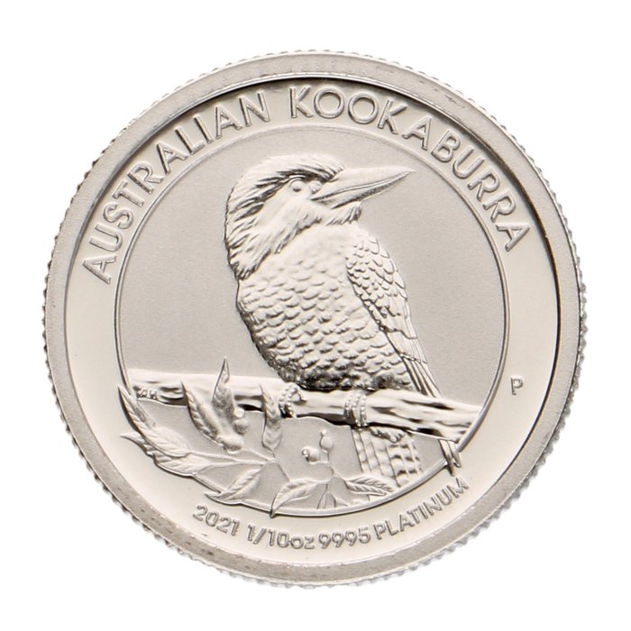 Austrália. 15 Dollars 2021 - ''Kookaburra'' 1/10 Oz  (Sem preço de reserva)