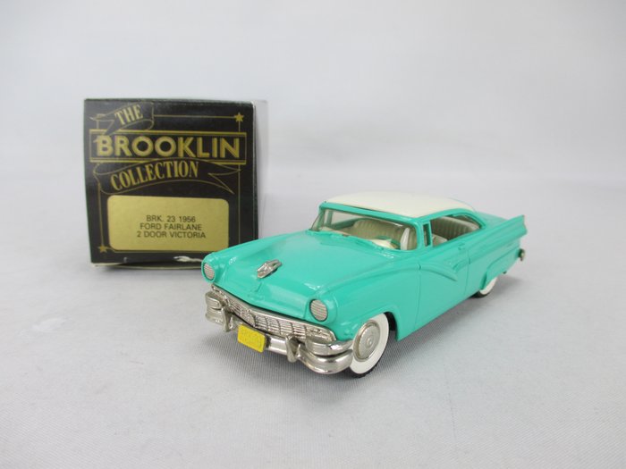 Brooklin 1:43 - Coche a escala - Tweekleurige 1956 Ford Fairlane Victoria coupé - BRK 23
