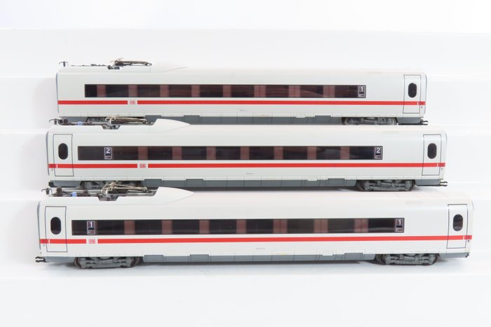Märklin H0 - 43707/43727/43737 - Modellbahn-Personenwagen (3) - 3 Mittelwagen für ICE3 - DB