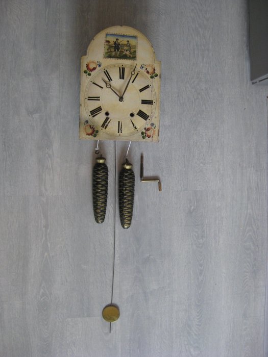 Schwarzwälder Uhr - Holz - 1840-1880