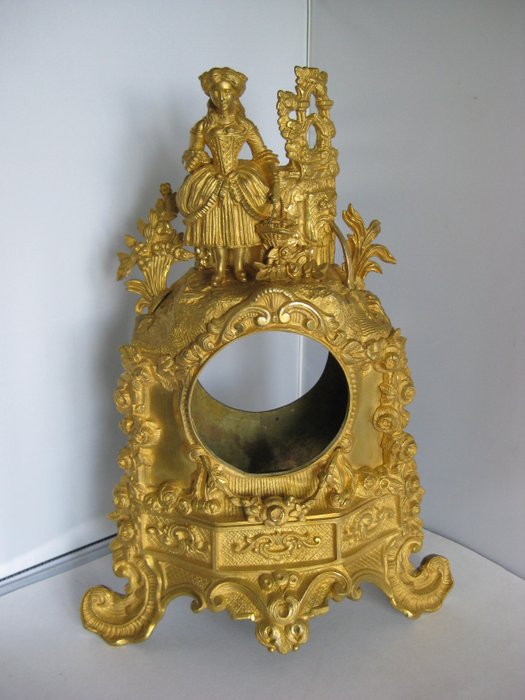 Tischuhr -  - Bronze (vergoldet/ versilbert/ patiniert/ kalt lackiert) - 1850-1900