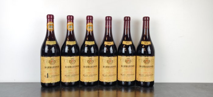 1970 x3 & 1974 x3 Musso Sebastiano - Barbaresco - 6 Bottles (0.75L)