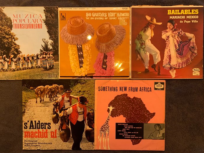 various world music - Diverse artiesten - LP albums (meerdere items) - 1960