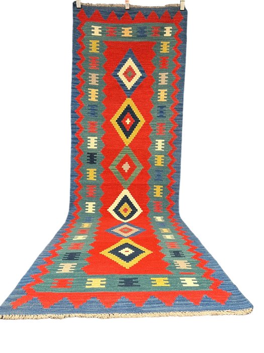 贵族加什盖克利姆 - 凯利姆平织地毯 - 287 cm - 90 cm