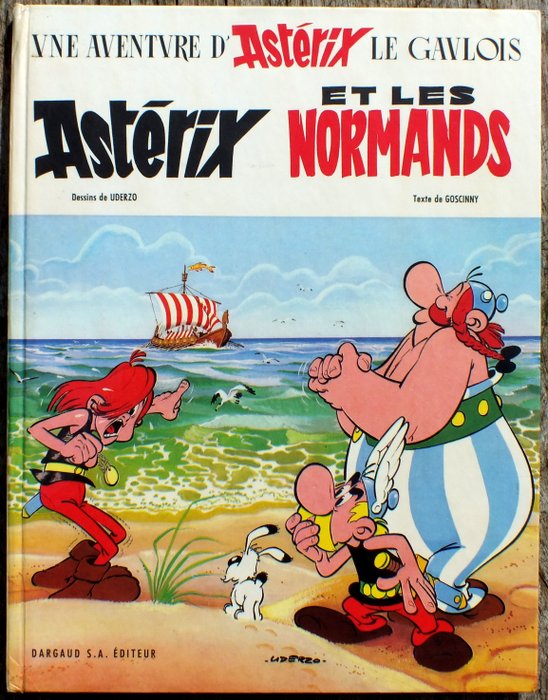 Astérix T9 - Astérix et les Normands - C - 1 Album - Första upplagan - 1966