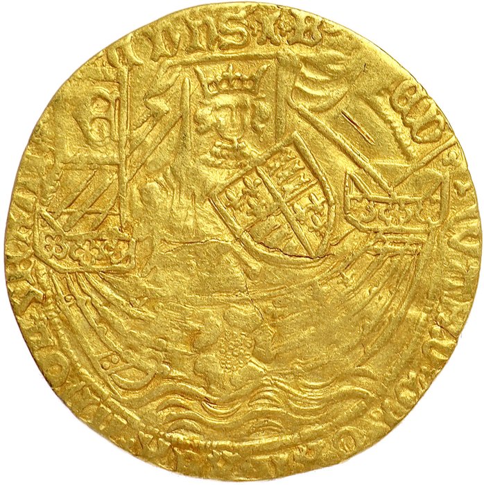 荷蘭，霍爾克姆. Republic. Flemish Rose Noble n.d. (c.1583/4-1591)