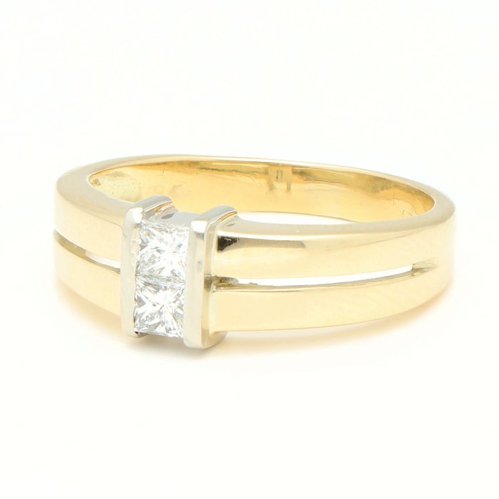 No Reserve Price - Ring - 14 kt. Yellow gold Diamond 