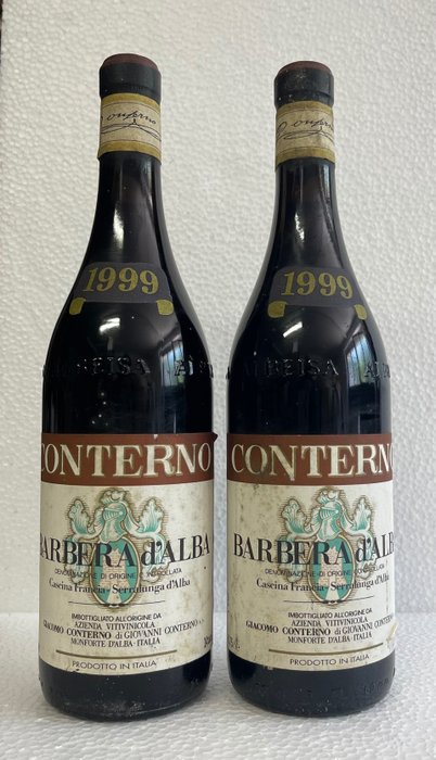 1999 Giacomo Conterno, Barbera d’Alba, Cascina Francia - Piemont DOC - 2 Bottles (0.75L)