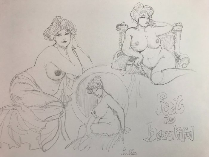 Frollo, Leone - 1 Original drawing - Fat is Beautiful
