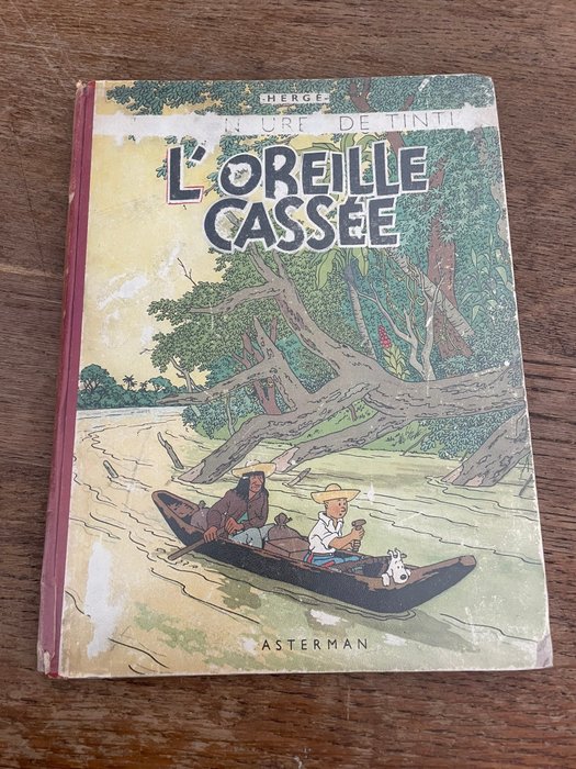 Tintin T6 - L'oreille cassée (A20) - C - 1 Album - Erstausgabe - 1943