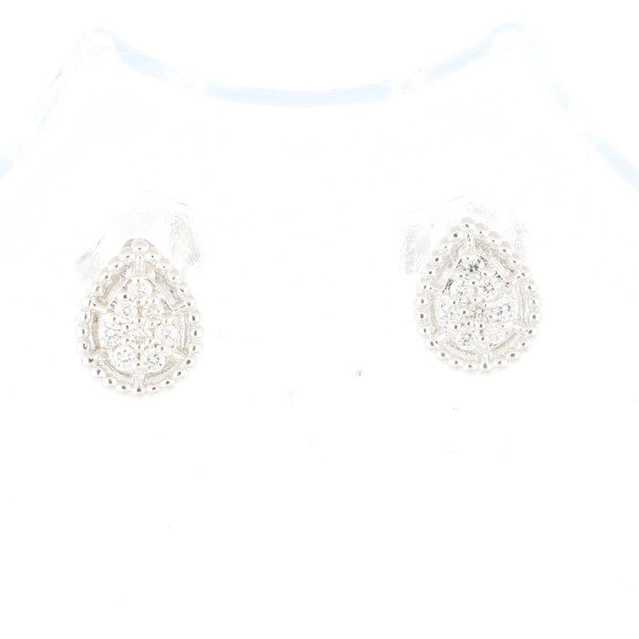 Sin Precio de Reserva - Collar - 18 quilates Oro blanco, NUEVO -  0.12 tw. Diamante  (Natural) 