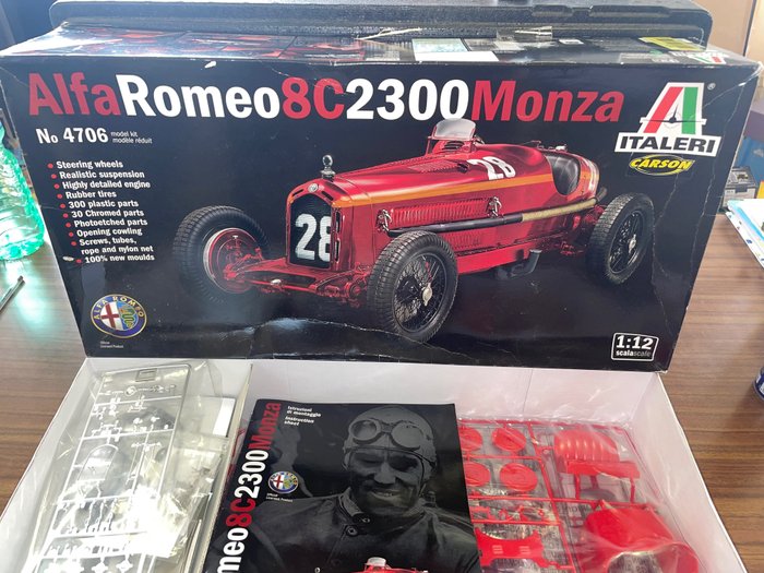 Italeri Carson - Spielzeug Kit modellino Alfa Romeo 8C 2300 Monza n.4706 - 2020 und ff.