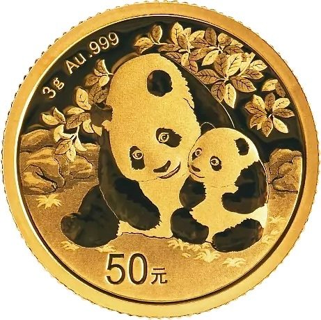 Kína. 50 Yuan 3 gr 2024 - Panda