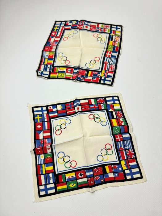 1940 年赫爾辛基奧運會 - 餐巾 (2)  - 24 cm - 24 cm