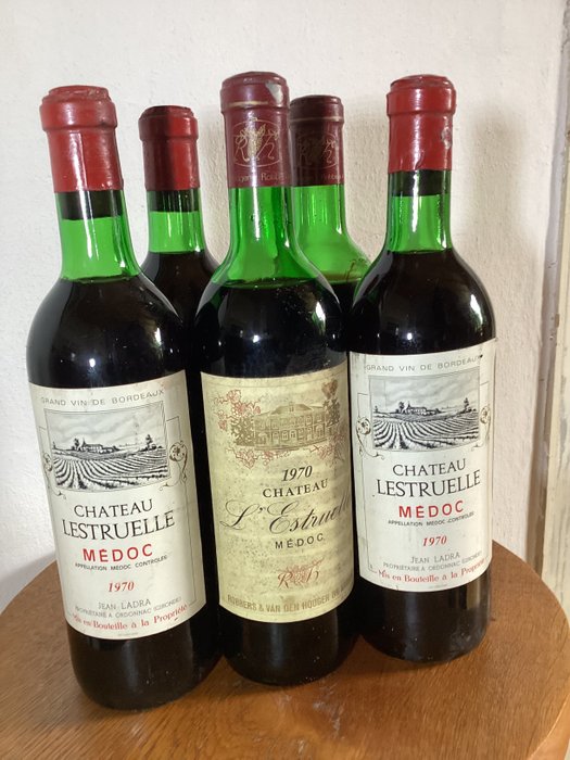 1970 Chateau Lestruelle - Bordeaux - 5 Bottles (0.75L)