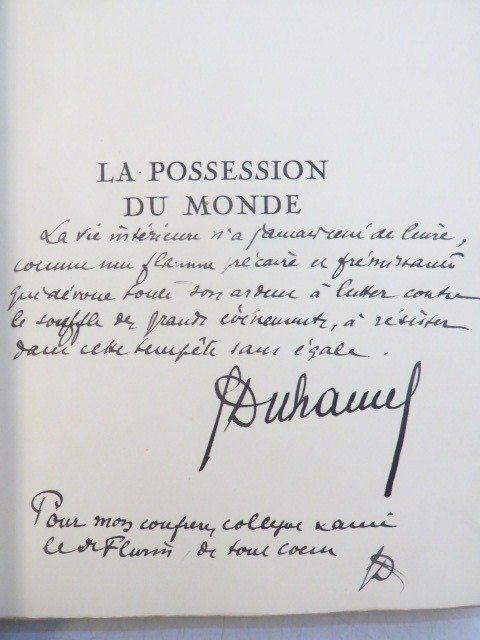 Signé; Georges Duhamel / Paul Baudier - La Possession du Monde [Livre dédicacé par l'auteur]‎ - 1927