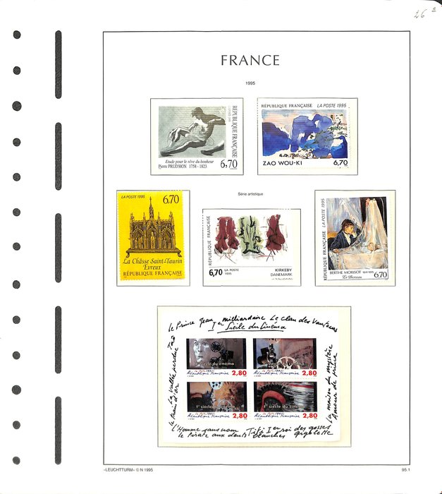 Frankrig 1995/2003 - Flot samling i Leuchtturm album - Se de 123 billeder