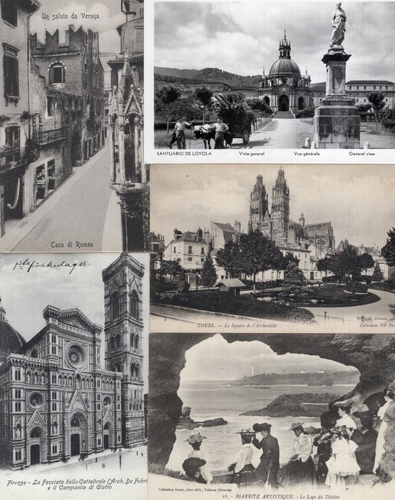 Allemagne, Espagne, France, Grèce, Italie - Europe, Paysage, Ville et paysages - Carte postale (170) - 1900-1930