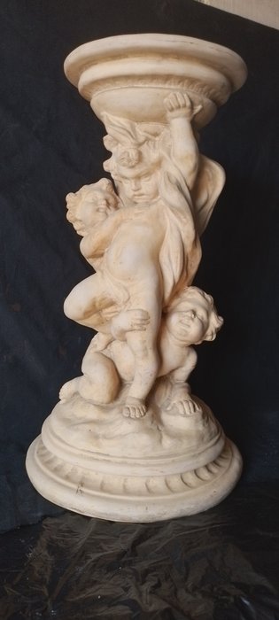 G. Batignani Firenze - Skulptur, Allegoria di putti - 42 cm - Töpferware