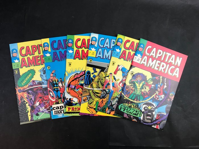 Capitan America nn. 84/89 - Cap Deve Morire e Altri - 6 Comic - Prima edizione - 1976