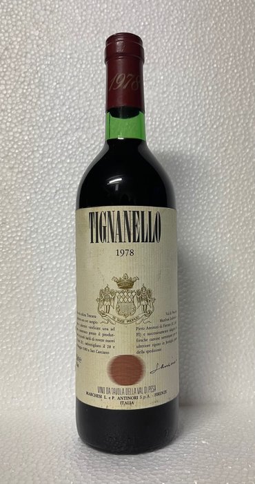 1978 Marchesi Antinori, Tignanello - Toszkána - 1 Bottle (0.75L)