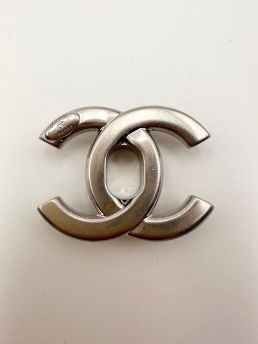 Chanel - fibbia CC argento  - NO RESERVE - Mode-Accessoires-Set