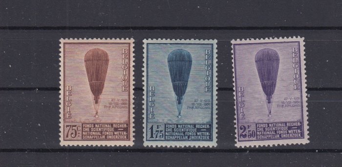 Belgien 1932 - Piccard - OBP : 333/341 , 353/355