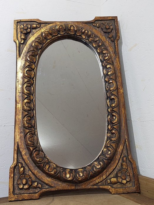 Spegel  - Gold-plated, Trä, spegelglas