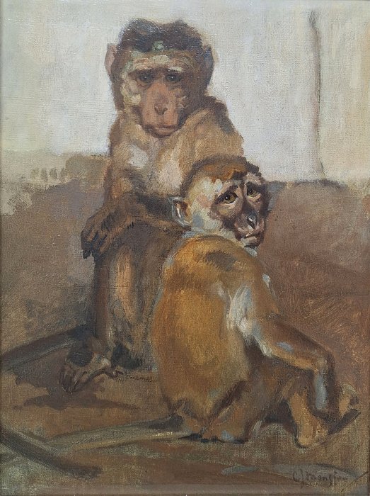Cornelis Jan Mension (1882-1950) - Aapjes