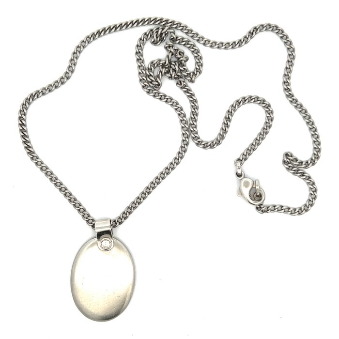 Necklace with pendant Platinum Diamond 