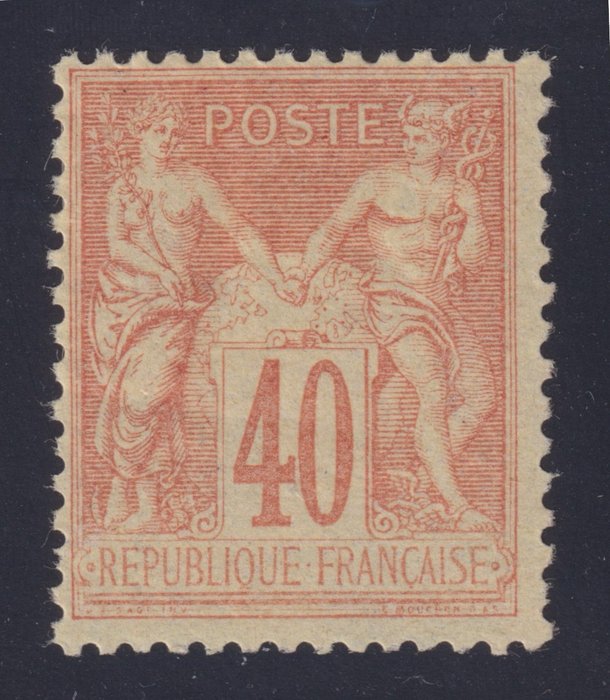 Ranska 1881 - Sages "type II" n°94 Uusi* signeerattu vasikka, Erittäin kaunis - Yvert