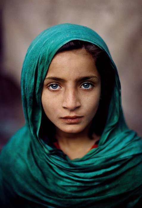 Steve McCurry - Afghan refugee. Peshawar, Pakistan, 2002- Signed