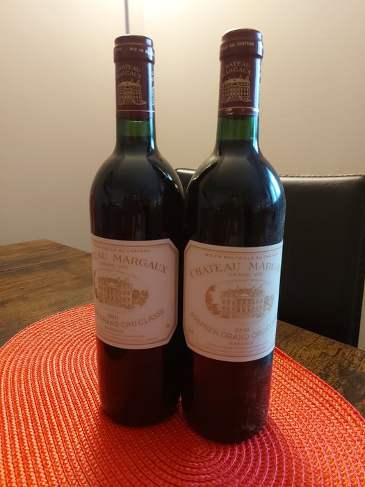 1991 Château Margaux - 瑪歌酒莊 1er Grand Cru Classé - 2 瓶 (0.75L)
