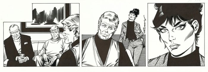 Romero, Enric Badia - 1 Original stripe - Modesty Blaise - Strip #10117 - 2001