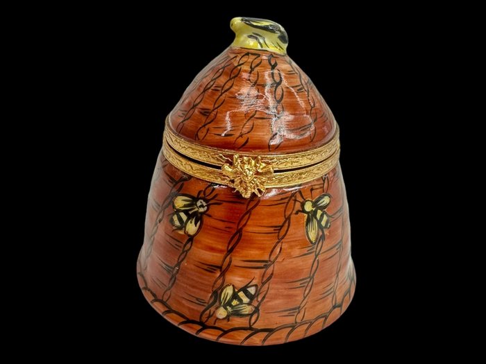 Limoges - 藥盒 - 飾品盒-首飾盒- - 瓷器, 黃銅