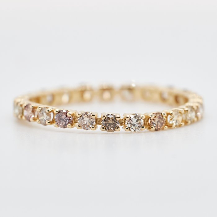 χωρίς τιμή ασφαλείας - Δαχτυλίδι Κίτρινο χρυσό Διαμάντι  (Φυσικό) 