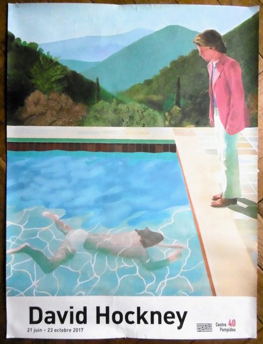 David Hockney - Pool with two figures - Δεκαετία του 2010